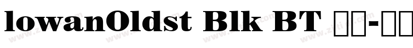 lowanOldst Blk BT 常规字体转换